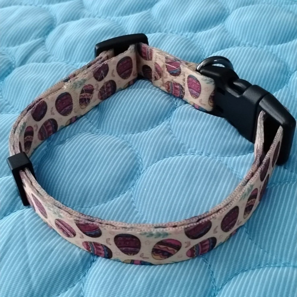 Patterned Dog Collar with Black Accents